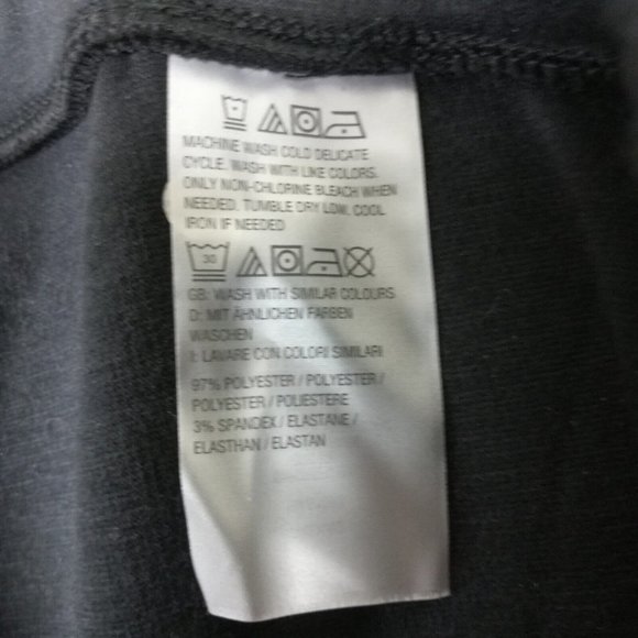 AnyBody Womens Pants Joggers‎ Fuzzy Black Pockets Pull On Elastic Waist L - Picture 12 of 12